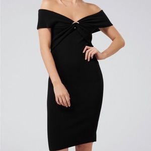 EverNew Melbourne Black Odette Ring Knitted Dress size10